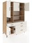 Kronos Dolap 9 Raflı 4 Çekmeceli 4 Kapaklı 132X59X195 Çam-Aytaşı/aytaşı 5