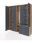 Hyperion Dolap 14 Raflı 4 Çekmeceli Tek Askılı 220X44X243 Çam-Antrasit/antrasit 3