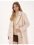 Kadın Ekru Kaşe Kaban 50314331-VR019 2