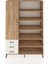 Hyperion Dolap 9 Raflı 3 Çekmeceli 3 Kapaklı 132X44X195 Çam-Çam/aytaşı 1