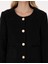 Kadın Siyah Crop Top Tüvit Ceket 50319417-VR046 7