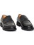 Hakiki Deri Loafer Siyah Erkek Ayakkabı Kauçuk Taban - 64640 2