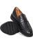 Hakiki Deri Loafer Siyah Erkek Ayakkabı Kauçuk Taban - 64640 4