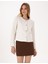 Kadın Ekru Crop Top Tüvit Ceket 50319417-VR019 3