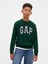 Erkek Çocuk Yeşil Gap Logo Intarsia Kazak 1