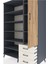 Kronos Dolap 9 Raflı 3 Çekmeceli Tek Kapaklı 132X59X195 Antrasit-Çam/aytaşı 4