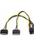 2x Sata To 8 Pin (6+2) Pci-E Güç Molex Power Kablosu Çevirici Dönüştürücü 4327 1