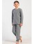Erkek Çocuk Gri Renk Uzun Kollu Polar Pijama Takımı C1T0N0205 1