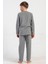 Erkek Çocuk Gri Renk Uzun Kollu Polar Pijama Takımı C1T0N0205 4