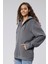 Mooncover Kadın Fermuarlı Kapşonlu Kanguru Cepli Sweatshirt 4