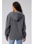 Mooncover Kadın Fermuarlı Kapşonlu Kanguru Cepli Sweatshirt 6