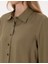 Kadın Haki Comfort Fit Uzun Kollu Gömlek 50318219-VR027 7