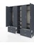 Hyperion Dolap 12 Raflı 4 Çekmeceli 2 Askılı 220X44X243 Antrasit-Antrasit/antrasit 3