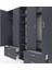 Hyperion Dolap 12 Raflı 4 Çekmeceli 2 Askılı 220X44X243 Antrasit-Antrasit/antrasit 4