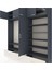 Hyperion Dolap 18 Raflı 4 Çekmeceli Tek Askılı 220X44X243 Antrasit-Antrasit/aytaşı 4