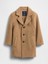 Erkek Bebek Kahverengi Yün Karışımlı Palto 1