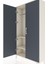Arges Dolap 2 Raflı Kapaklı Tek Askılı 88X30X163 Aytaşı-Antrasit 5