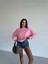 2 Iplik Yumuşak Dokulu Bisiklet Yaka Oversize Kalıp Sweatshirt 3