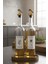 Ahşap Stantlı Zeytinyağı ve Ayçiçek Yağı Için Şık Cam Yağdanlık Seti (2'li) 750 ml 1