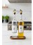 Ahşap Stantlı Zeytinyağı ve Ayçiçek Yağı Için Şık Cam Yağdanlık Seti (2'li) 750 ml 5