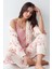 Kadın Modal Pamuklu Pembe Sabahlıklık Pijama Takımı QP9K0R5K8R 1