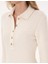 Kadın Ekru Slim Fit Örme Elbise 50315269-VR019 6