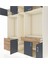 Kronos Dolap 8 Raflı 4 Çekmeceli 3 Askılı 220X59X243 Aytaşı-Antrasit/çam 4