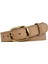 %100 Hakiki Deri, Gold Tokalı 4 cm Açık Sarı Süet Kadın Kemeri; Kot, Spor Kemer=süet.44.sarı 3