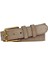 %100 Hakiki Deri, Gold Tokalı 4 cm Süet Açık Sütlü Kahve Kadın Kemeri; Kot, Spor Kemer=süet.76.süt.k 3