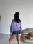 2 Iplik Yumuşak Dokulu Bisiklet Yaka Oversize Kalıp Sweatshirt 2