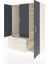 Kronos Dolap 6 Raflı 3 Çekmeceli Tek Askılı 132X59X195 Aytaşı-Antrasit/aytaşı 3