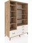 Kronos Dolap 9 Raflı 4 Çekmeceli 132X59X195 Çam-Çam/aytaşı 2