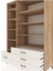Kronos Dolap 9 Raflı 4 Çekmeceli 132X59X195 Çam-Çam/aytaşı 4
