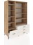 Kronos Dolap 9 Raflı 4 Çekmeceli 132X59X195 Çam-Çam/aytaşı 5