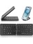 Mini Katlanabilir Bluetooth Klavye Taşınabilir ve Telefon Standı ile Uyumlu iPad ile Uyumlu Mac ile Uyumlu Windows ile Uyumlu Ultra Ince Alüminyum Seyahat Katlanır Siyah Z671 3
