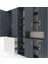 Hyperion Dolap 13 Raflı 3 Çekmeceli 6 Kapaklı 220X44X243 Antrasit-Antrasit/aytaşı 4