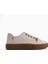 Judi Hakiki Deri Gri Rahat Tabanlı Kadın Sneakers 2