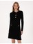 Kadın Siyah A Kesim Triko Elbise 50311039-VR046 2