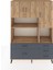 Hyperion Dolap 8 Raflı 5 Çekmeceli 3 Kapaklı 132X44X195 Çam-Çam/antrasit 1