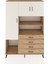 Hyperion Dolap 7 Raflı 4 Çekmeceli 3 Kapaklı 132X44X195 Çam-Aytaşı/çam 1