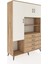 Hyperion Dolap 7 Raflı 4 Çekmeceli 3 Kapaklı 132X44X195 Çam-Aytaşı/çam 2