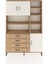 Arges Dolap 9 Raflı 4 Çekmeceli 3 Kapaklı 132X30X195 Çam-Aytaşı/çam 1