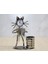 Metal Akordiyon Çalan Müzisyen Kedi Müzisyen Saat ve Kalemlik 1