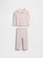 Bebek Açık Pembe Pointelle Fitilli Outfit Set 1