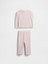 Bebek Açık Pembe Pointelle Fitilli Outfit Set 3