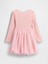 Kız Bebek Pembe Mixed Media Bubble Elbise 3