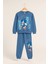 Karakter Baskılı Çocuk Mavi Eşofman Takımı (2 Iplikli Kumaş) 1
