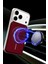 Neomag Case Iphone 17 Pro Kırmızı Manyetik Özellikli Deri Kılıf 3