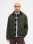 Erkek Haki Relaxed Canvas Barn Ceket 1