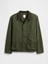 Erkek Haki Relaxed Canvas Barn Ceket 2